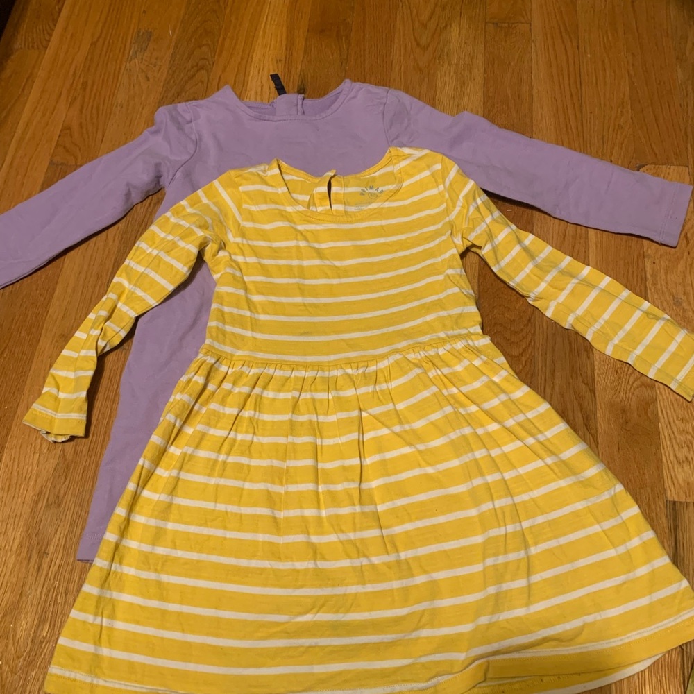 Bundle: Primary Yellow and Lavender Dresses